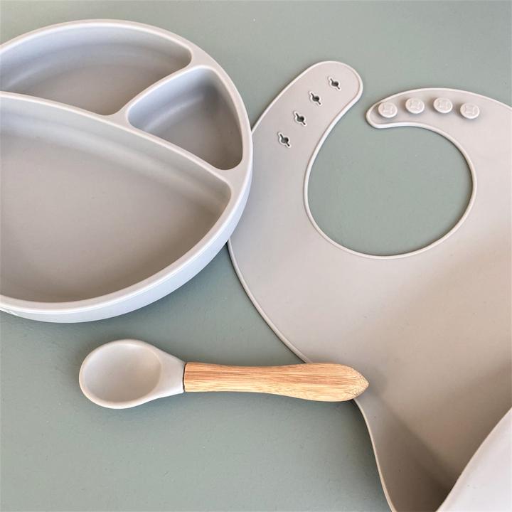 Actual product image Minikoioi BLW Set II plate + bib + spoon