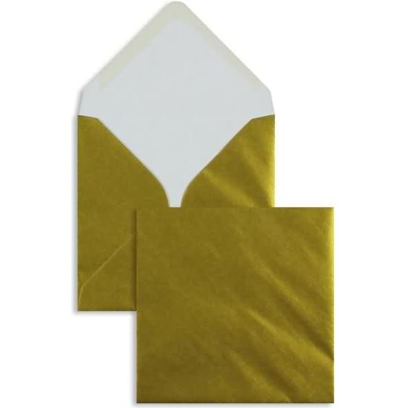 Blanke, Briefumschlag, Briefumschläge 130x130mm 100g/qm gummiert VE=100 Stück gold (100 x)