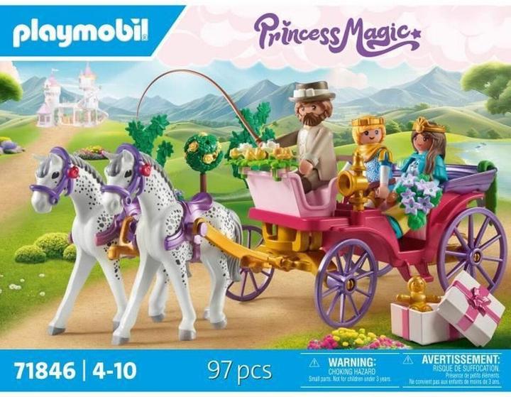 Image du produit Playmobil Promenade en calèche avec la princesse et le prince (71846, Playmobil Princess Magic)