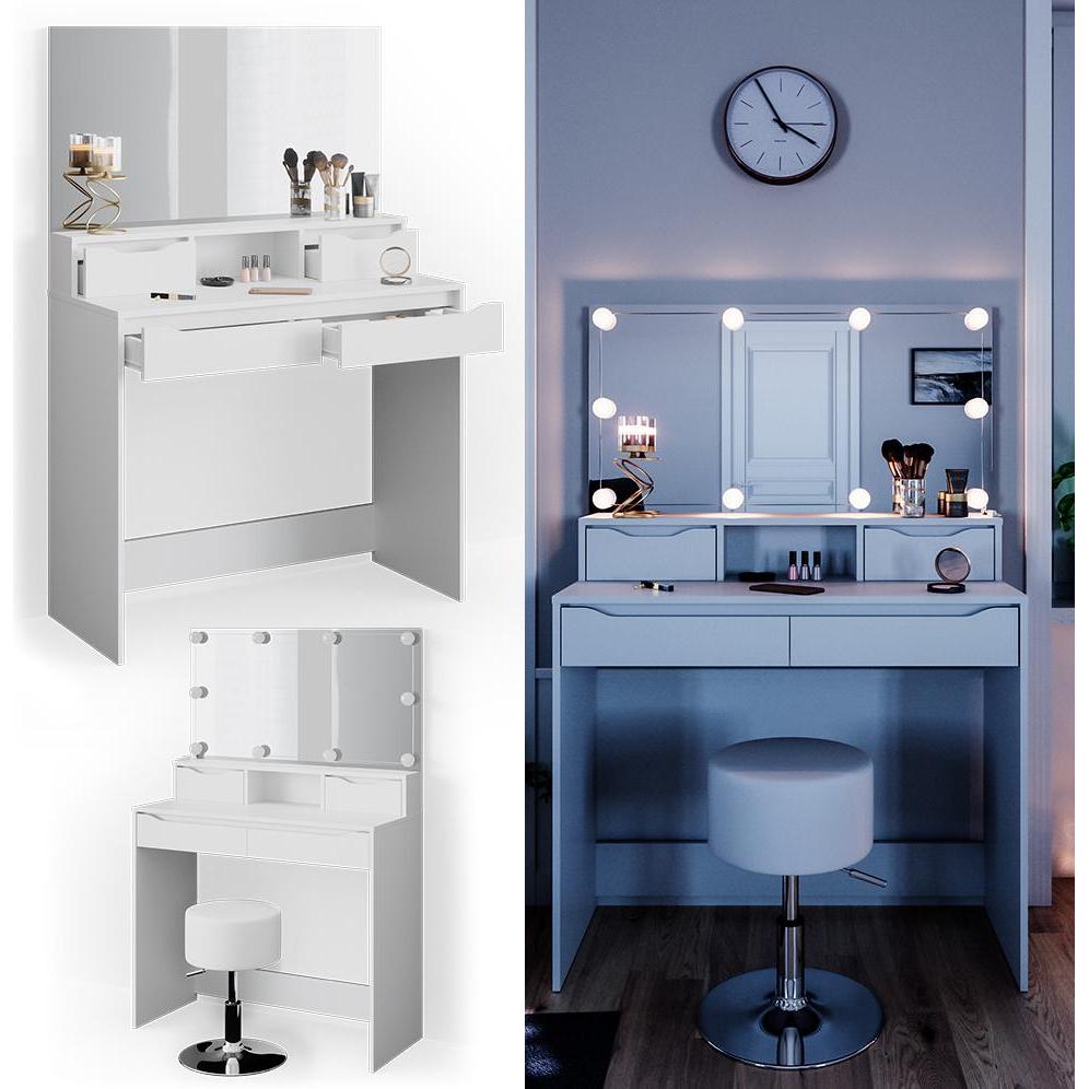 Thumbnail - Vicco, Schminktisch, Ruben (100 x 42 x 150 cm)