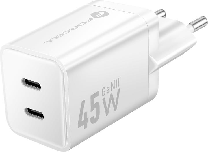 Image du produit Forcell Adaptateur secteur 45W 2×USB-C PD / QC 4.0 (45 W)
