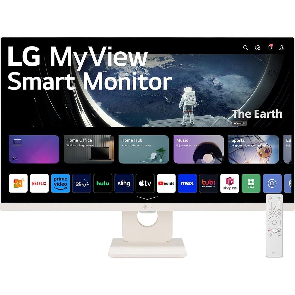 LG Smart 27SR50F-W.AEU (1920 x 1080 Pixel, 27"), Monitor, Weiss