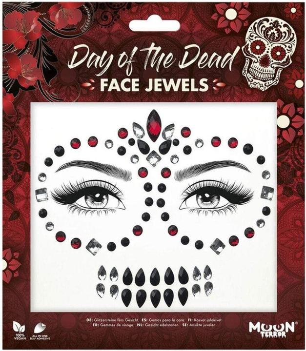 Actual product image Smiffys Face Jewels - Day of the Dead: Dia De Los Muertos