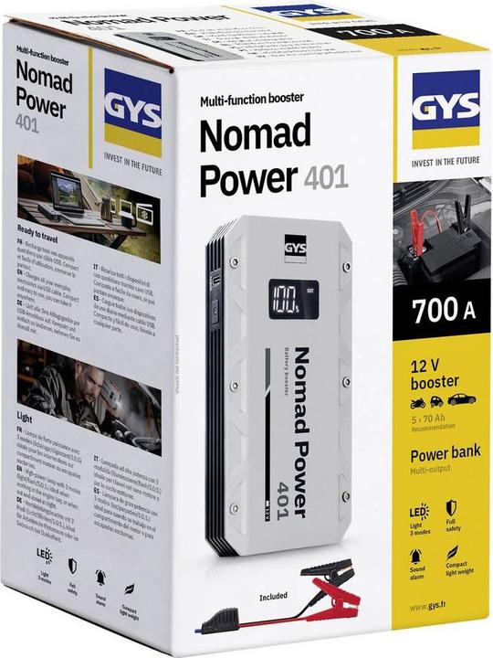 Produktbild GYS Nomad Power 401 - Lithium Jumpstarter, Powerbank