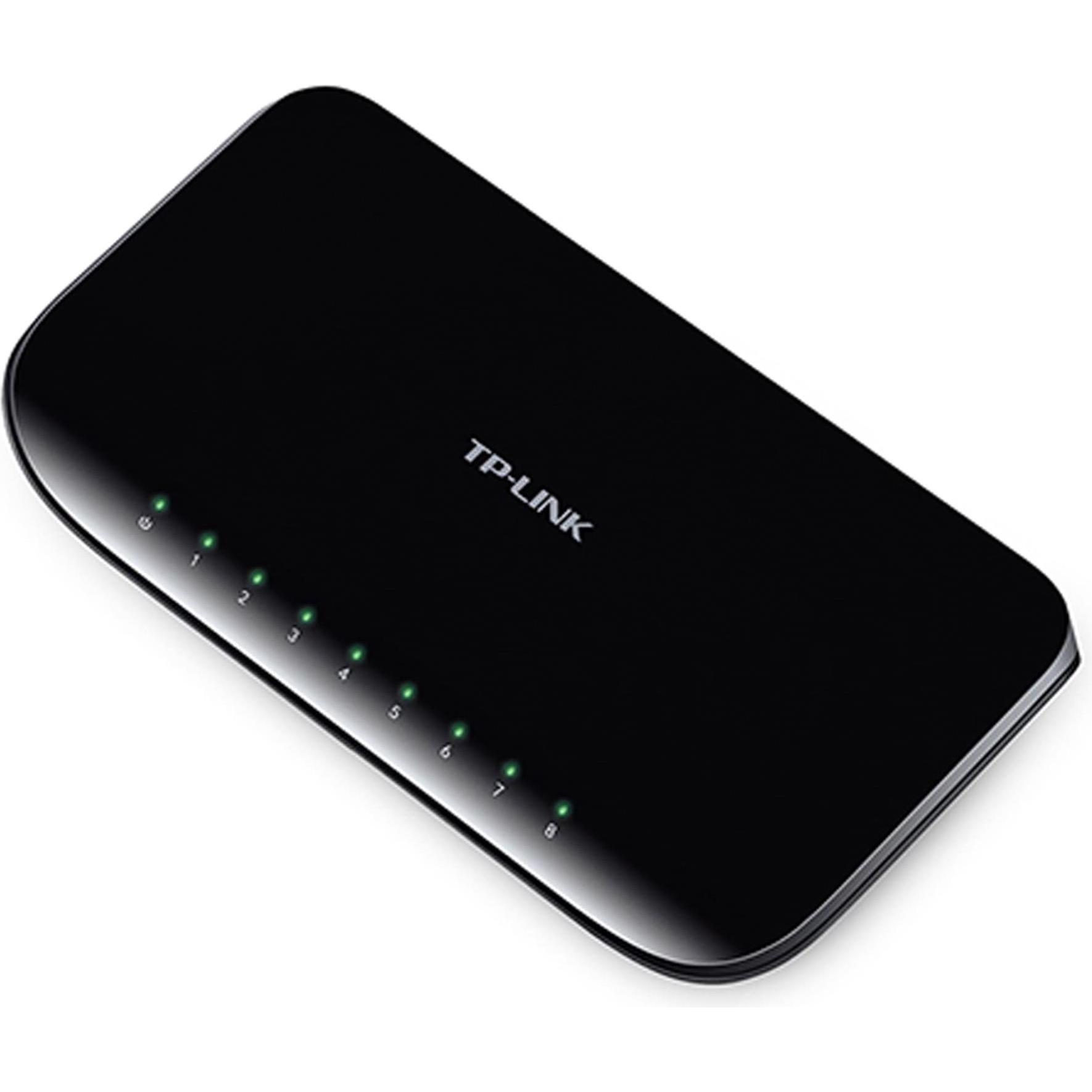 Thumbnail - TP-Link Tl-Sg1008d (8 Ports), Netzwerk Switch, Schwarz