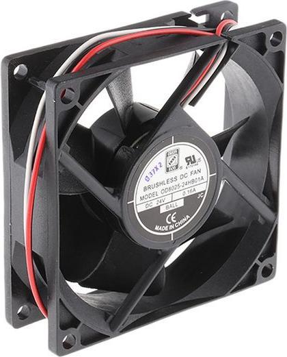 Produktbild RS PRO Lüfter 80x80x25mm 24VDC 6W 68m³/h (80 mm)