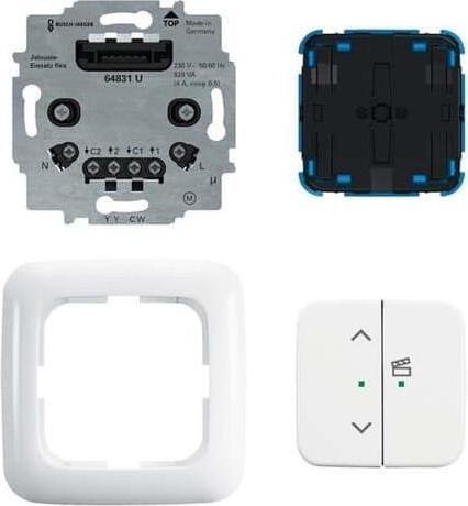 Actual product image Busch-Jaeger Busch-Jäger blind insert flex, 1-gang complete set with 2-gang operating element, wireless