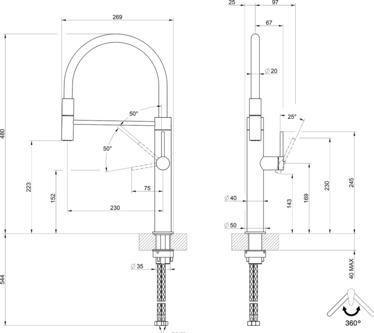 Actual product image Gessi Fitting 316 Flessa