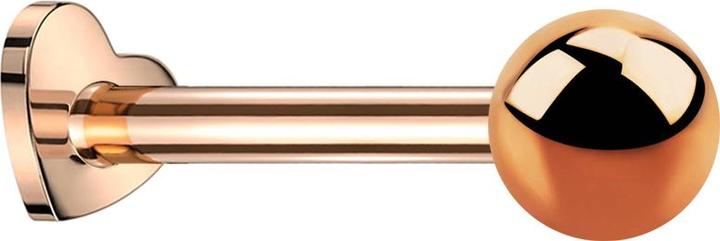 Produktbild Star Piercing Micro Labret Herz Innengewinde rosegold Kugel rosegold (ohne Messing, Titan)