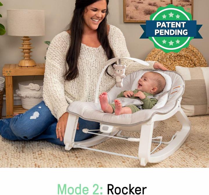 Produktbild Ingenuity Baby-Liegestuhl Weiss Grau