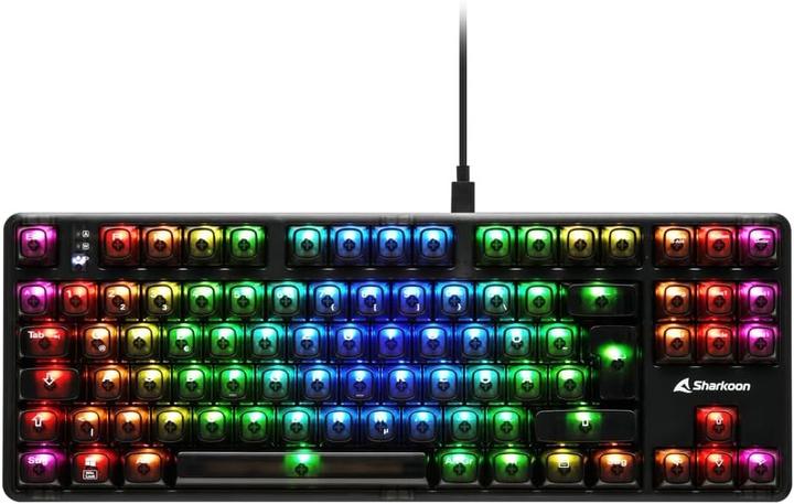 Actual product image Sharkoon SKILLER SGK70W DE black (DE, Cable, Wireless)