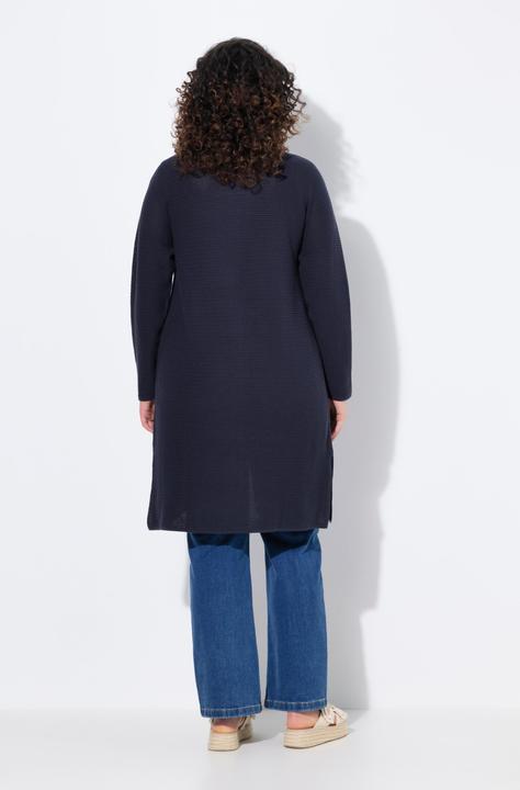 Immagine prodotto Ulla Popken Cardigan di cotone biologico con scollo a V e maniche lunghe (58)