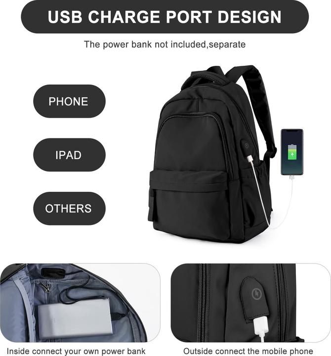 Image du produit Only-Bags.Store Sac à dos scolaire Sac à dos pour ordinateur portable Cartable léger