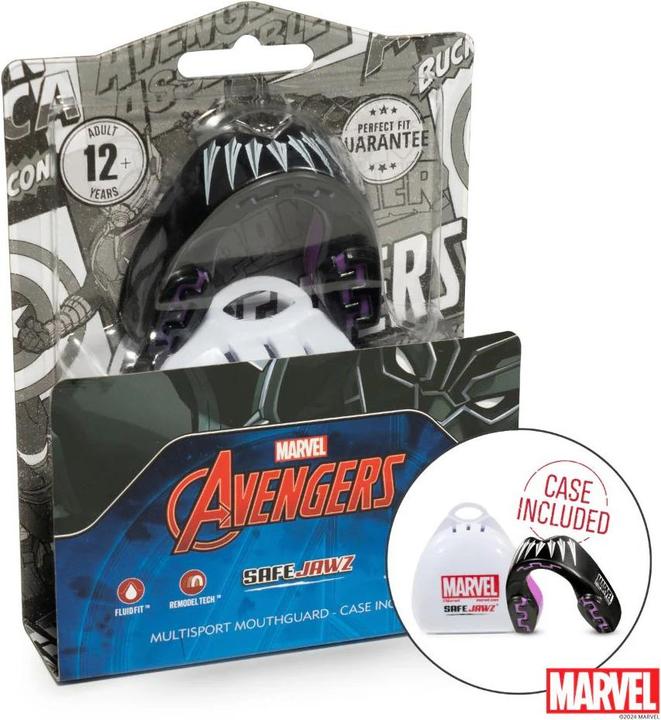 Produktbild SafeJawz Marvel Black Panther Mundschutz (One Size)