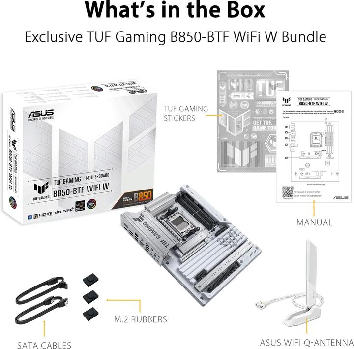 Produktbild ASUS TUF Gaming B850-BTF WIFI W (AM5, AMD B850, ATX)