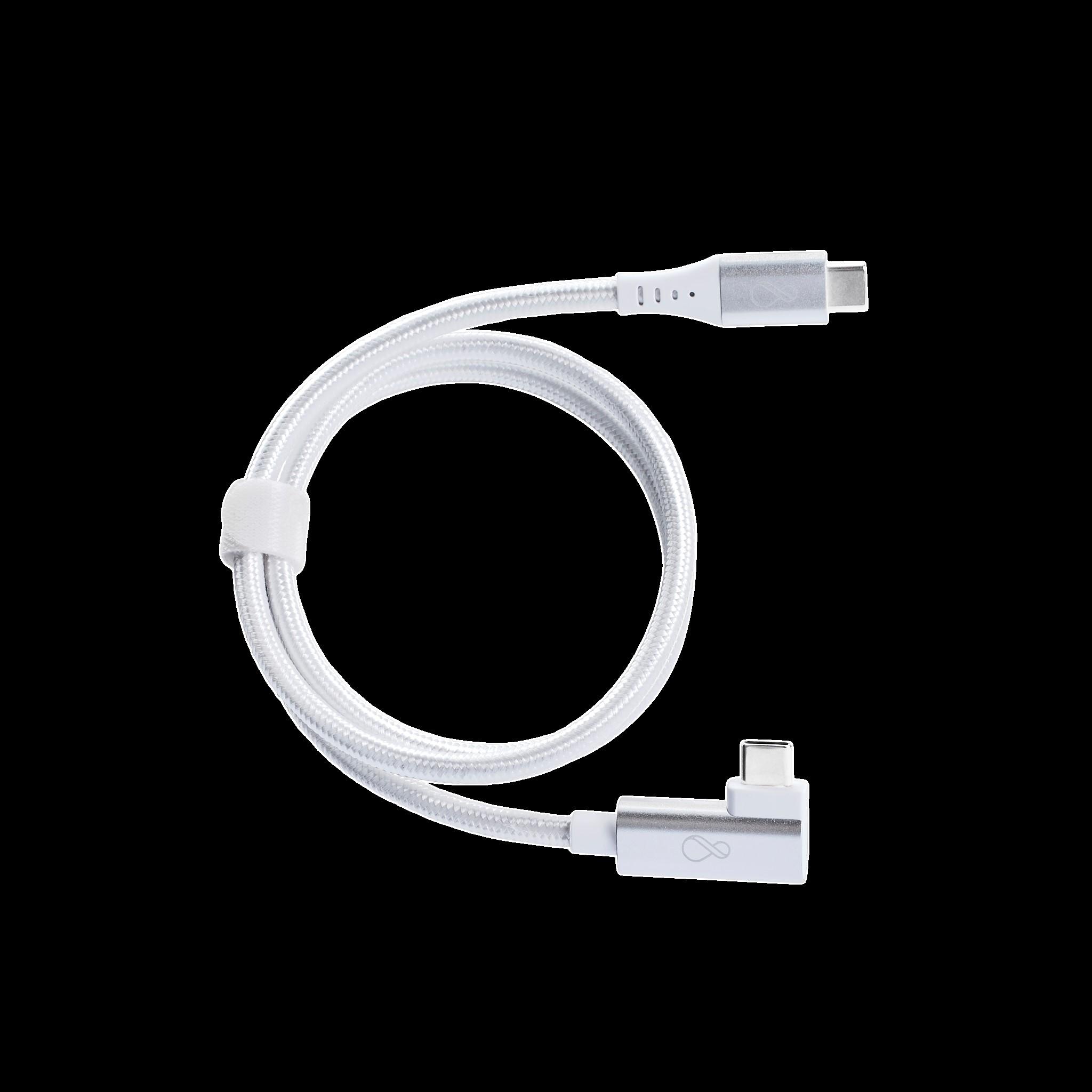 Thumbnail - Bachmann Ochno USB-C Kabel gewinkelt 0,7m silber (0.70 m, USB 3.2 Gen 2), USB Kabel