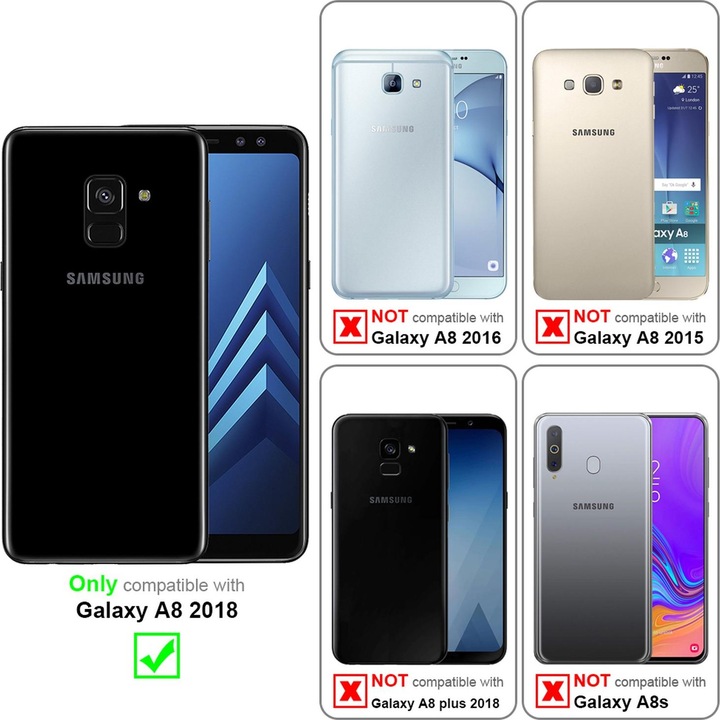 Produktbild Cadorabo TPU Matt Metallic Cover (Samsung Galaxy A8 (2018))