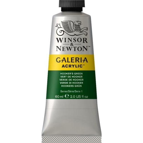 Winsor & Newton, Colore + Vernice per fai da te, Galeria Acrylic 60Ml Hookers Green 311