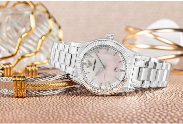 Produktbild Emporio Armani AR11723 Silber – Elegant & Zeitlos (Analoguhr, 32 mm)
