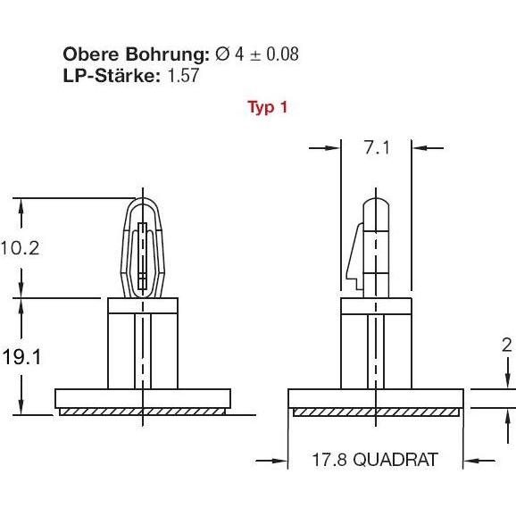 Thumbnail - Varia 311734 - Selbstklebender Leiterplatten-Abstandshalter, Netzwerk Zubehör