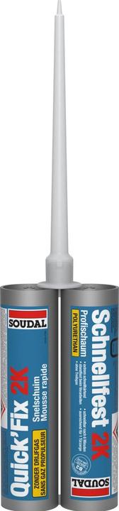 Produktbild Soudal Schnellfest 2K-PU-Schaum Doppelkartusche 210ml (210 ml)
