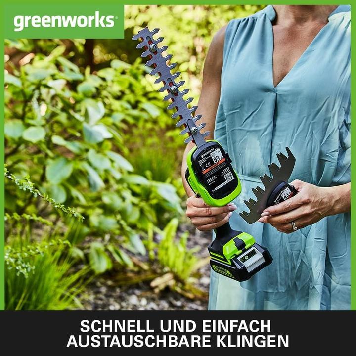 Actual product image Greenworks G24SHTK2 Hedge trimmers (Rechargeable battery operated)