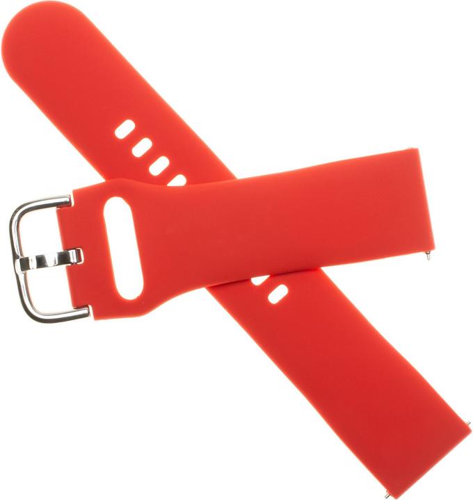 Image du produit Fixed Bracelet de montre en silicone rouge 22 mm (22 mm, Silicone)