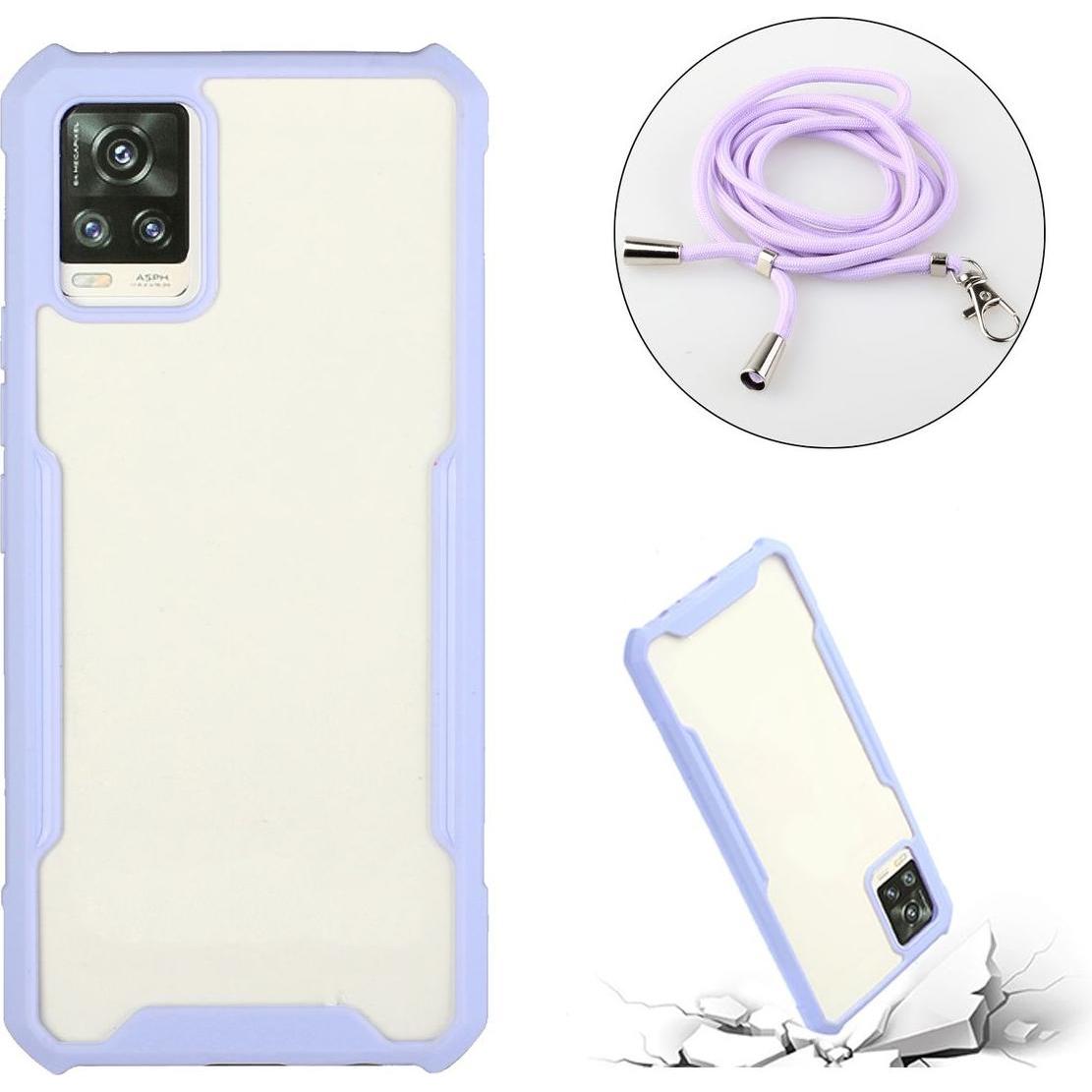 Thumbnail - König Design Hülle Handy Schutz für Samsung Galaxy A72 5G Case Cover Tasche Etuis Violett Neu, Handykette, Violett