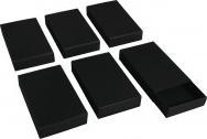 Actual product image Rayher Matchboxes, large, black, 6 pieces