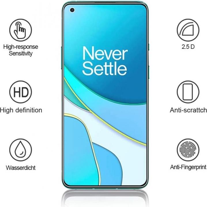 Produktbild Screenguard OnePlus 8T Panzerglas Schutzfolie Case Friendly Design (1 Stück, OnePlus 8T)