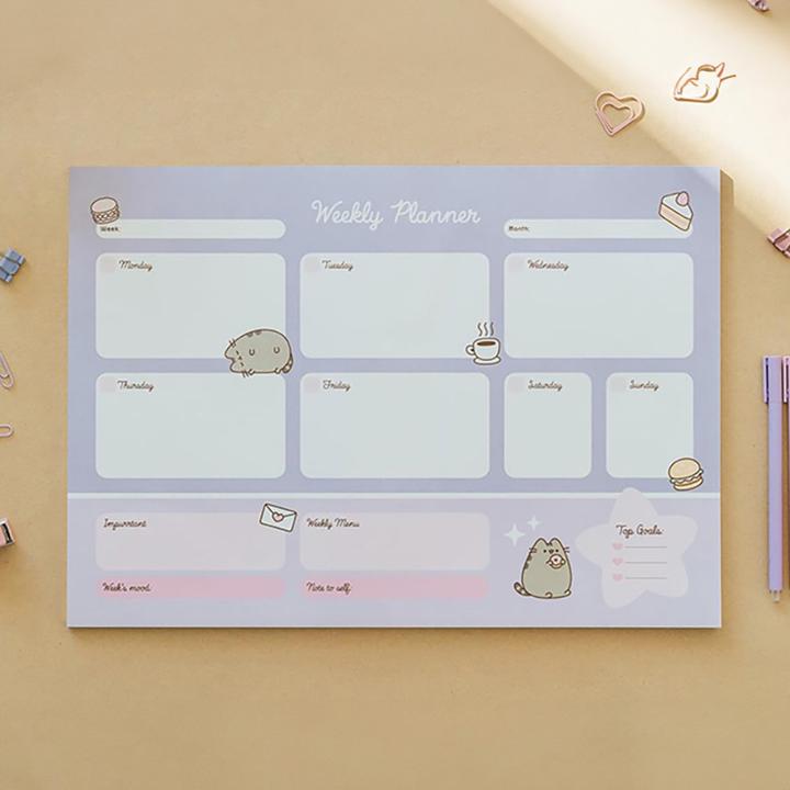 Actual product image Pusheen – Wochenplaner aus der Moments-Kollektion, 54 A3-Seiten (A3)