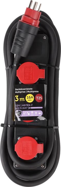 Image du produit Schönenberger Steckdosenleiste Kunststoff 3xT25 IP55 (3x, 3 m)