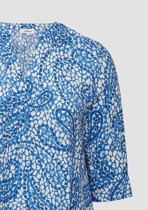 Actual product image S.Oliver Bluse Strukturierte Tunikabluse mit 3/4-Ärmeln (48)