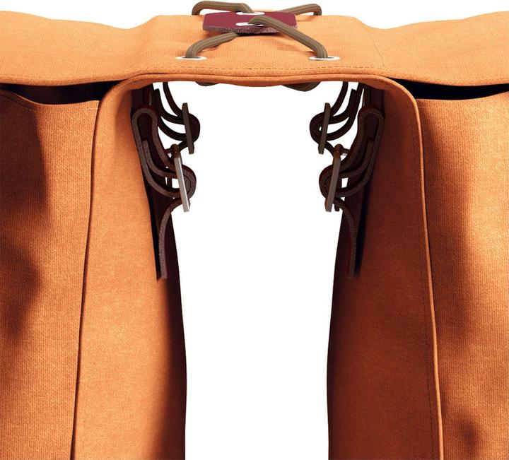 Actual product image Brooks Running Brooks Bricklane Roll Up Bags, goosebeack/maroon, volume: 28 litres per bag (28 l, Luggage carrier bag)