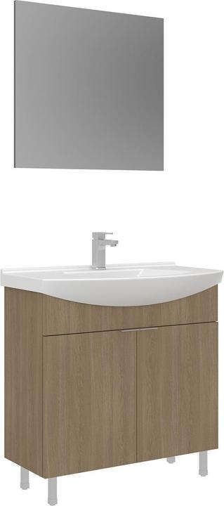 Produktbild Homitis Purus 80 Bathroom Cabinet With Sink & Mirror Set (2 Pieces)