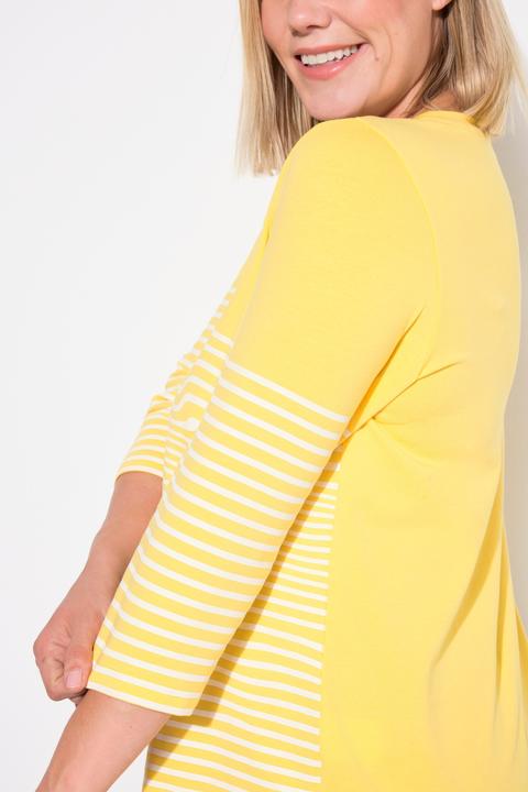 Produktbild Ulla Popken Shirt, Ringel, Papierboot, U-Boot-Ausschnitt, 3/4-Arm (46, 48)