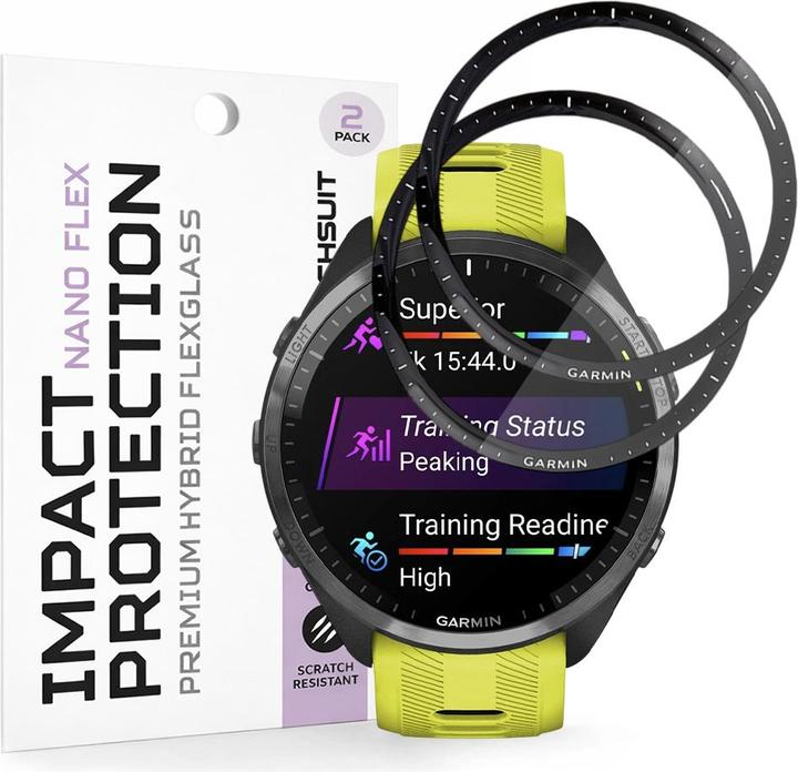Immagine prodotto Techsuit - Nano Flex (2 pack) - Garmin Forerunner 965 - Black