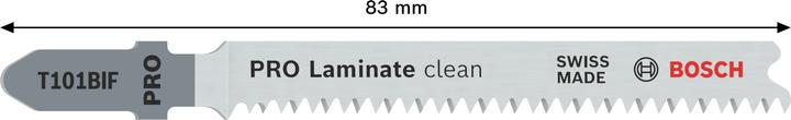 Produktbild Bosch Professional Zubehör PRO Laminate clean T101BIF Stichsägeblatt, 83 mm, 2-tlg.