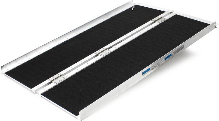 Image du produit Wiltec Rampe pour fauteuil roulant pliable 122cm 270kg Rampe en aluminium antidérapante mobile