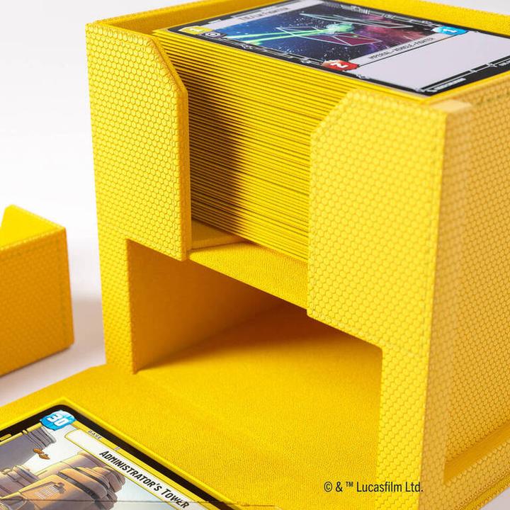 Actual product image Gamegenic GGS20161 - Star Wars: Unlimited Deck Pod, for up to 60 double-sleeved cards, yellow