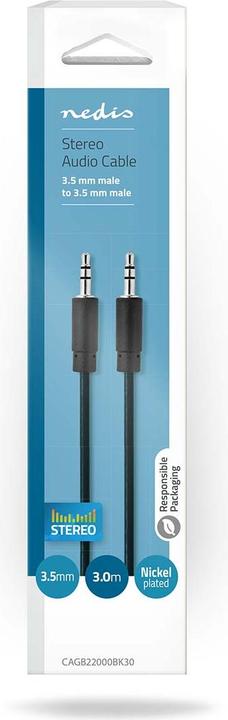 Produktbild Nedis Stereo Mach oder 3,5 mm Audiokabel - Stecker 3. (3 m)