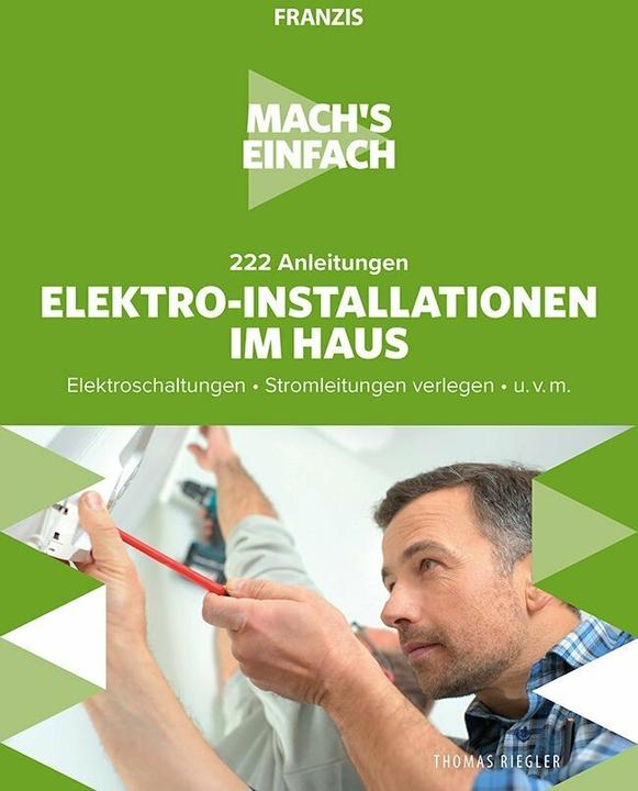 Immagine prodotto Franzis Lernbuch 222 Anleitungen Elektro-Installationen im Haus (Tedesco, Thomas Riegler, 2020)