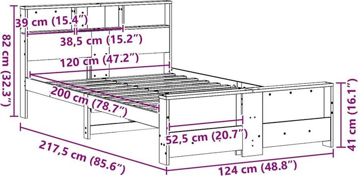 Actual product image vidaXL Bettgestell (140 x 200)