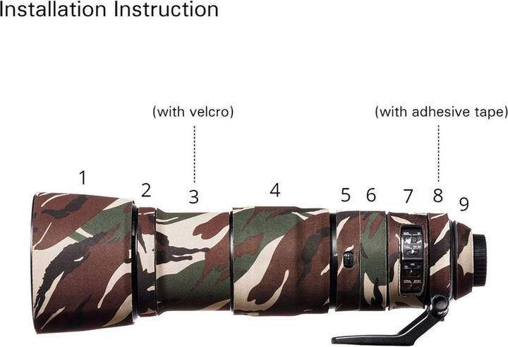 Image du produit easyCover Lens Oak Cover Camoufl. vert pour Nikon 200-500mm VR (Manchon)