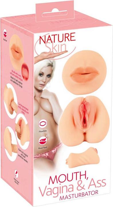 Produktbild Nature Skin Mouth, Vagina & Ass Masturbator