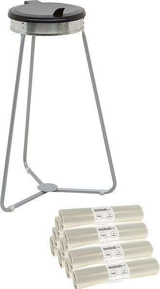 Immagine prodotto eurokraft basic Portasacco con sacchi per rifiuti (120 l)