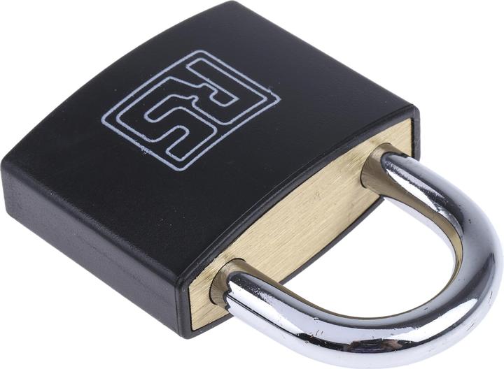 Immagine prodotto RS PRO Black Plastic Coated Brass Padlock