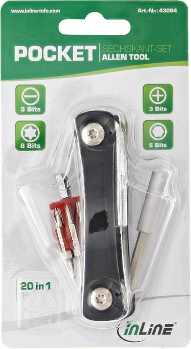 Image du produit InLine pocket all screwdriver set with bit holder 20in1
