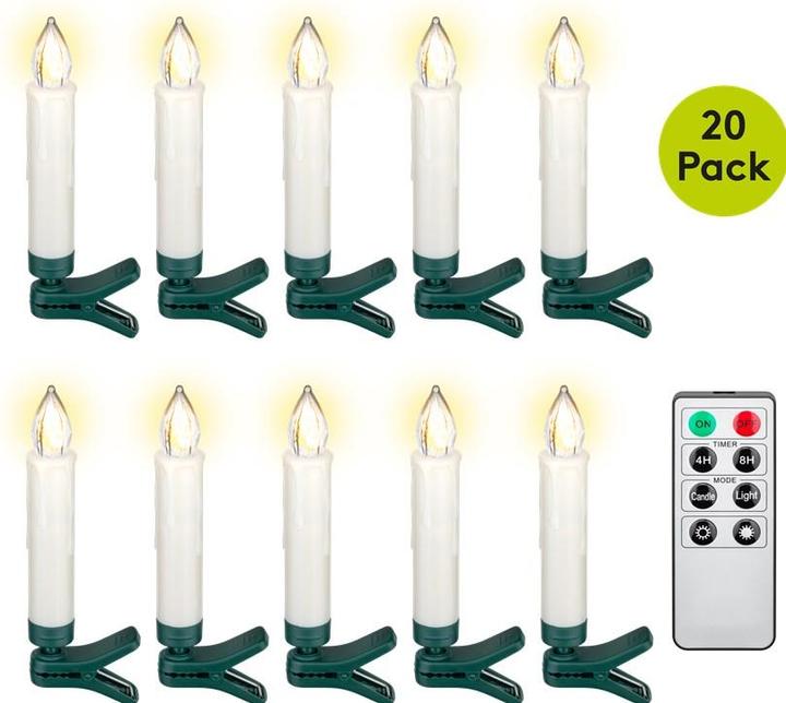 Produktbild Goobay Weihnachtsbaumkerzen (20 x)