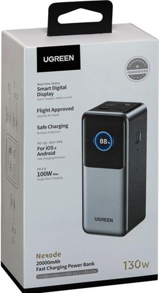 Actual product image Ugreen Nexode (20000 mAh, 130 W, 72 Wh)